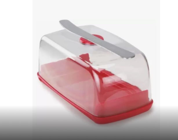 Nayasa Smart Butter Dish with Magnetic Butter Knife Holder & Side Section