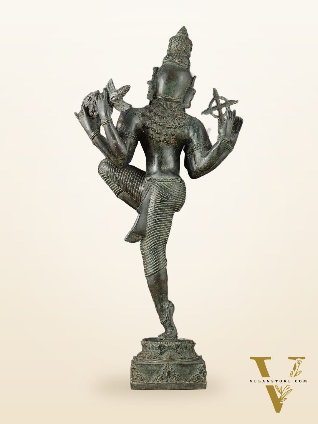 Indonesian Bronze Dancing Parvati Statue | Lost Wax Sculpture | 24"