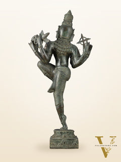 Indonesian Bronze Dancing Parvati Statue | Lost Wax Sculpture | 24"
