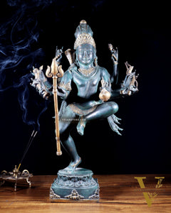 Indonesian Bronze Dancing Shiva Nataraja Sculpture – 24" Height