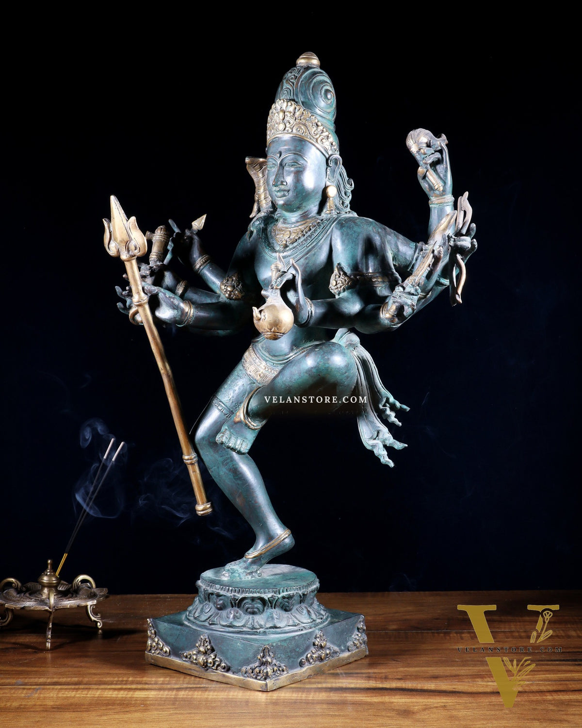 Indonesian Bronze Dancing Shiva Nataraja Sculpture – 24" Height
