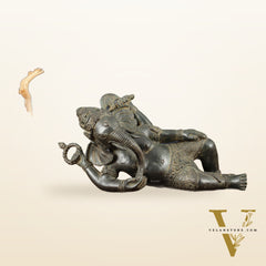 Indonesian Bronze Ganesha Sculpture | Lost Wax Casting 12" wide