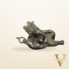 Indonesian Bronze Ganesha Sculpture | Lost Wax Casting 12" wide