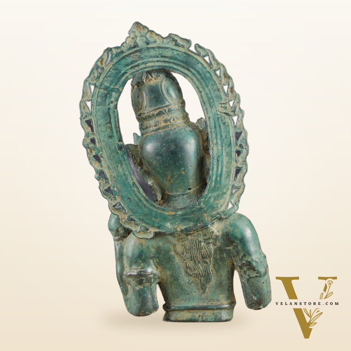 Indonesian Bronze Goddess Parvati Statue | Vintage Lost Wax Casting | 11"