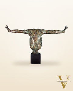 Indonesian Bronze Gymnast Decorative Artifact - The equilibrium
