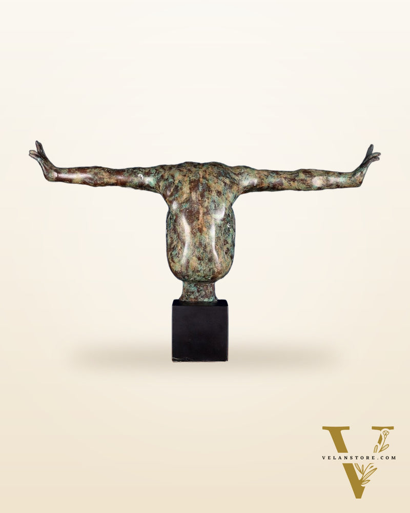 Indonesian Bronze Gymnast Decorative Artifact - The equilibrium