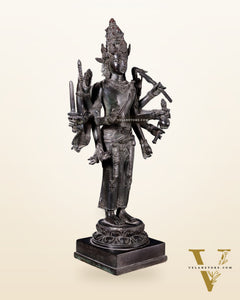 Indonesian Bronze Standing Shiva – Restorer of Cosmic Order | Java Museum-Style Sculpture