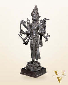 Indonesian Bronze Standing Shiva – Restorer of Cosmic Order | Java Museum-Style Sculpture