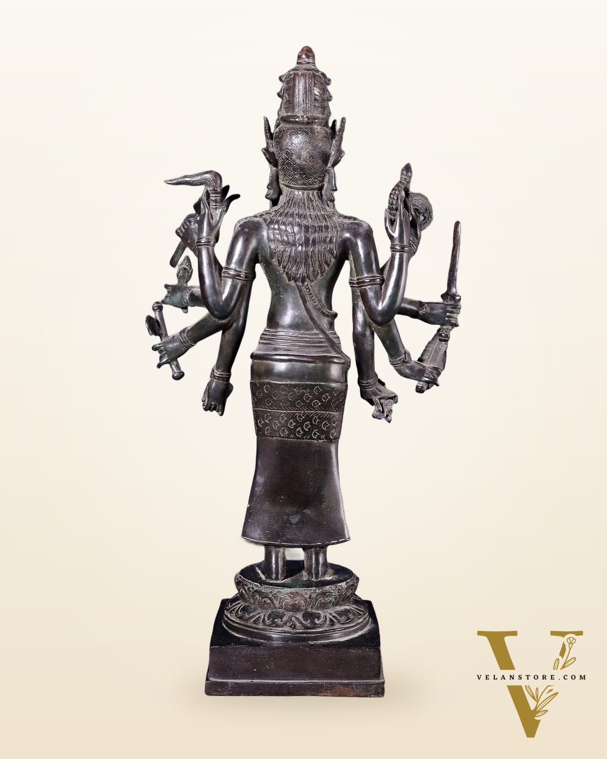 Indonesian Bronze Standing Shiva – Restorer of Cosmic Order | Java Museum-Style Sculpture