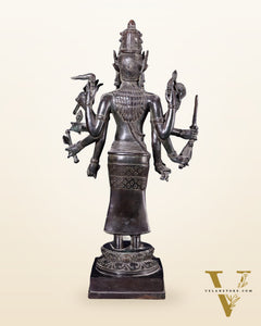 Indonesian Bronze Standing Shiva – Restorer of Cosmic Order | Java Museum-Style Sculpture