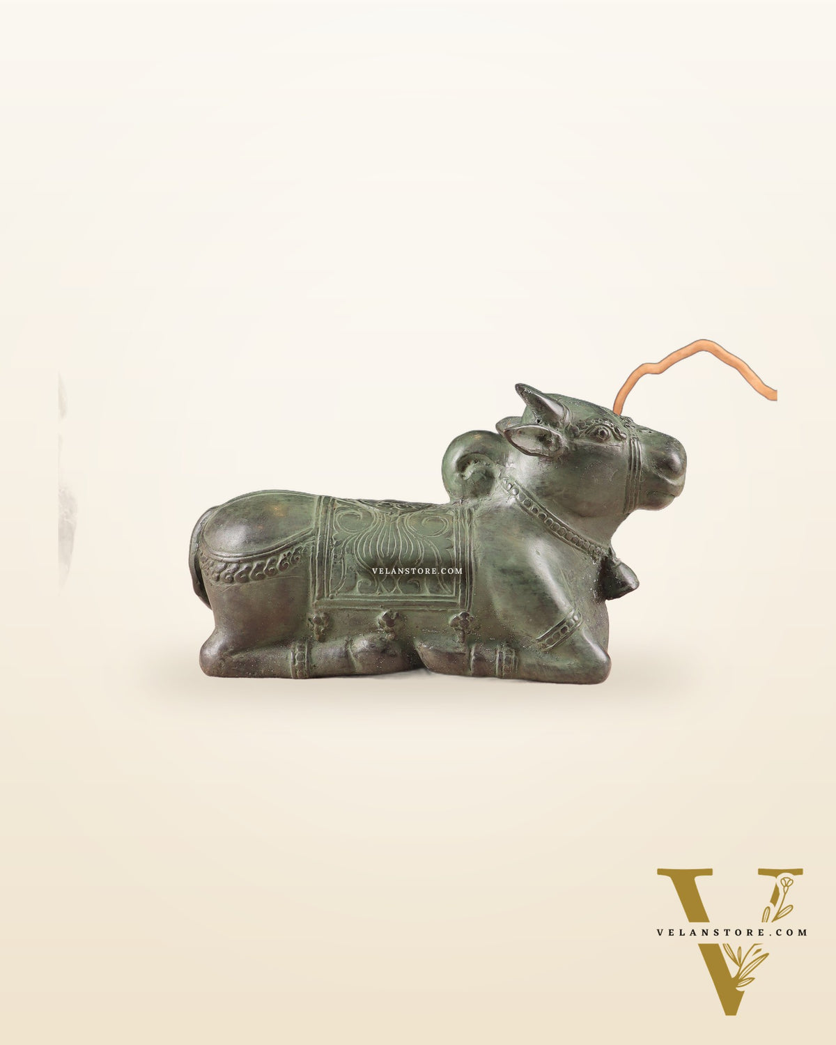 Indonesian Bronze Vintage Nandi Sculpture 8.5"