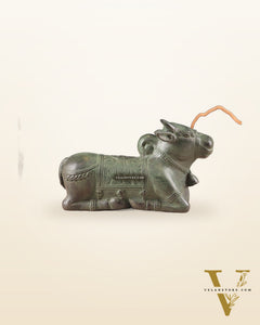 Indonesian Bronze Vintage Nandi Sculpture 8.5"