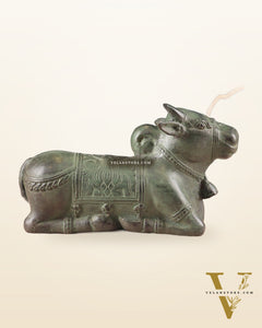 Indonesian Bronze Vintage Nandi Sculpture 8.5"