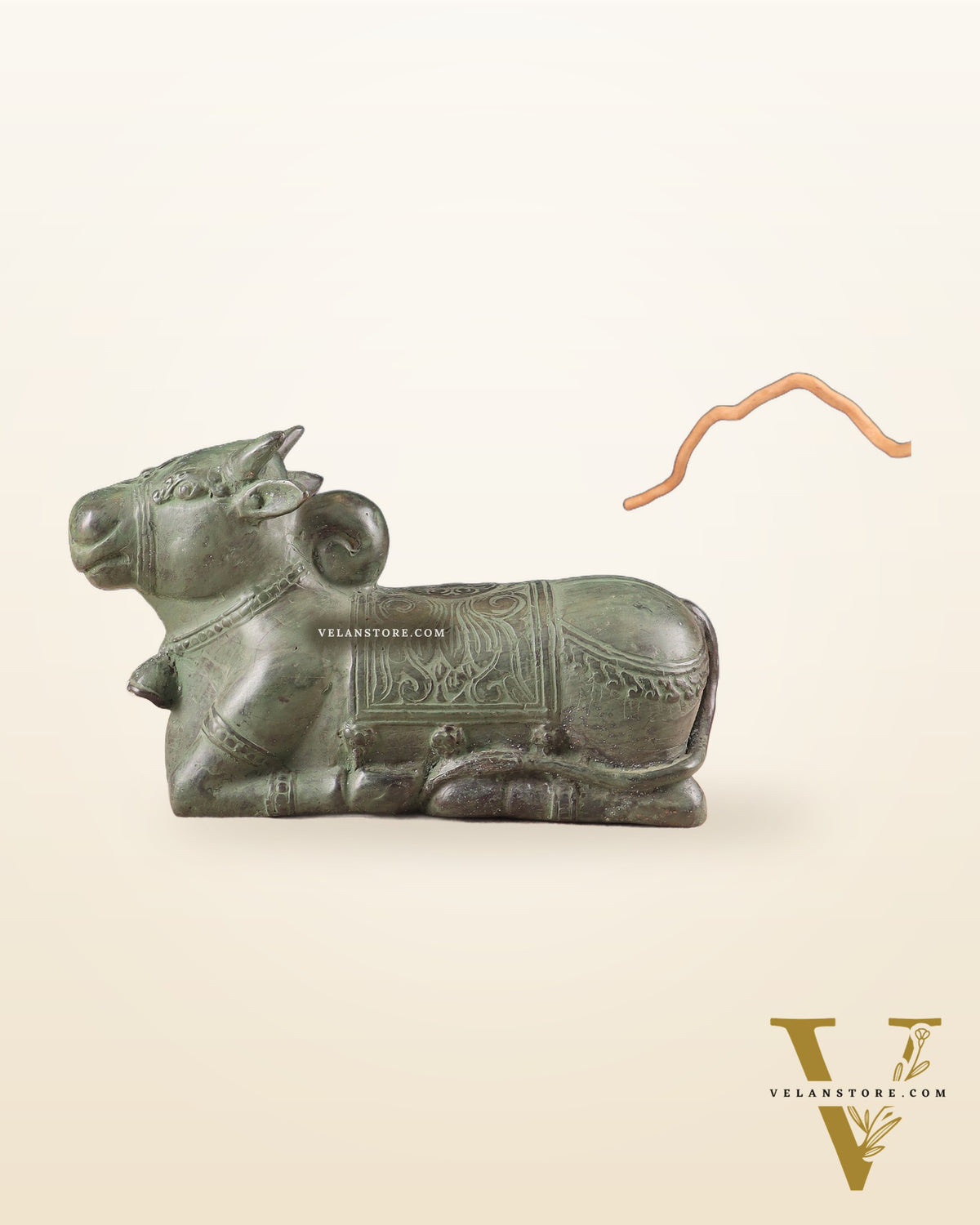 Indonesian Bronze Vintage Nandi Sculpture 8.5"