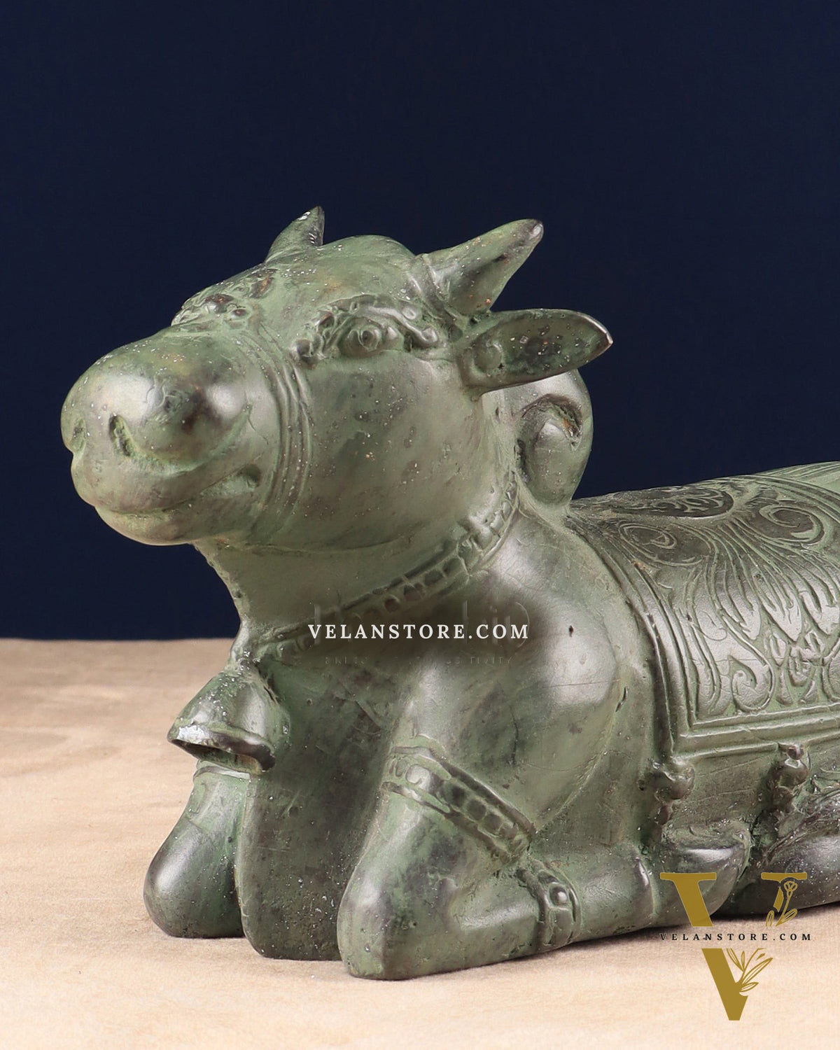 Indonesian Bronze Vintage Nandi Sculpture 8.5"