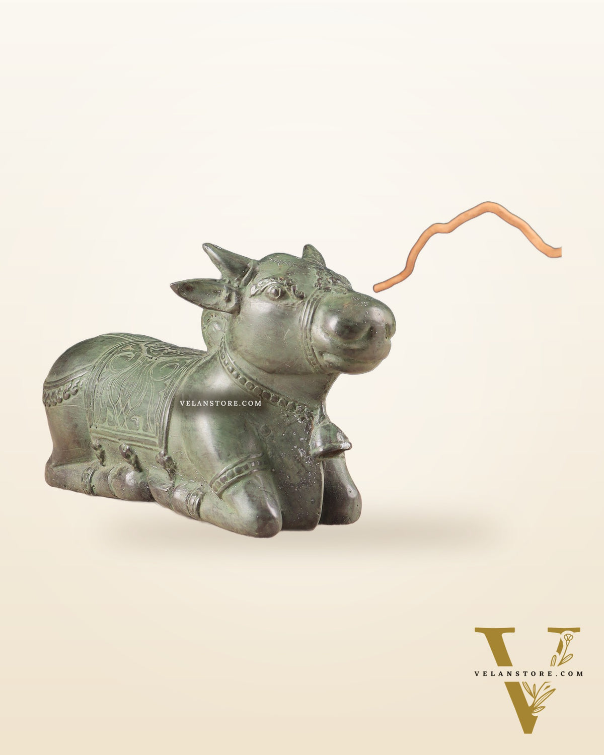 Indonesian Bronze Vintage Nandi Sculpture 8.5"