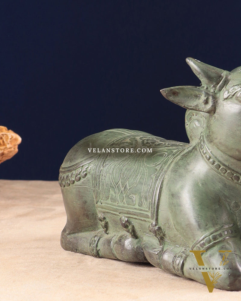 Indonesian Bronze Vintage Nandi Sculpture 8.5"