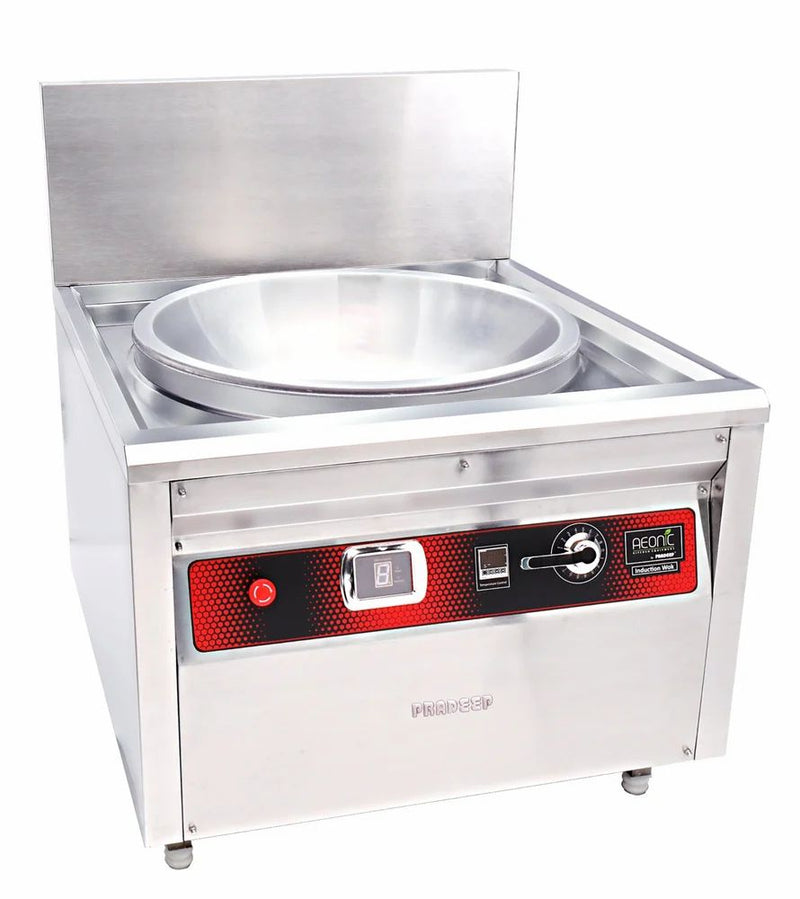 Aeonic Commercial Induction Kadai / Fryer / Wok – 18 L to 110 L