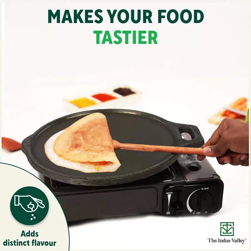 Super Smooth Cast Iron Tawa,Pre-seasoned, Nonstick, 100% Pure, Toxin-free, Induction, 28/30.5cm, 2.8/2.9kg