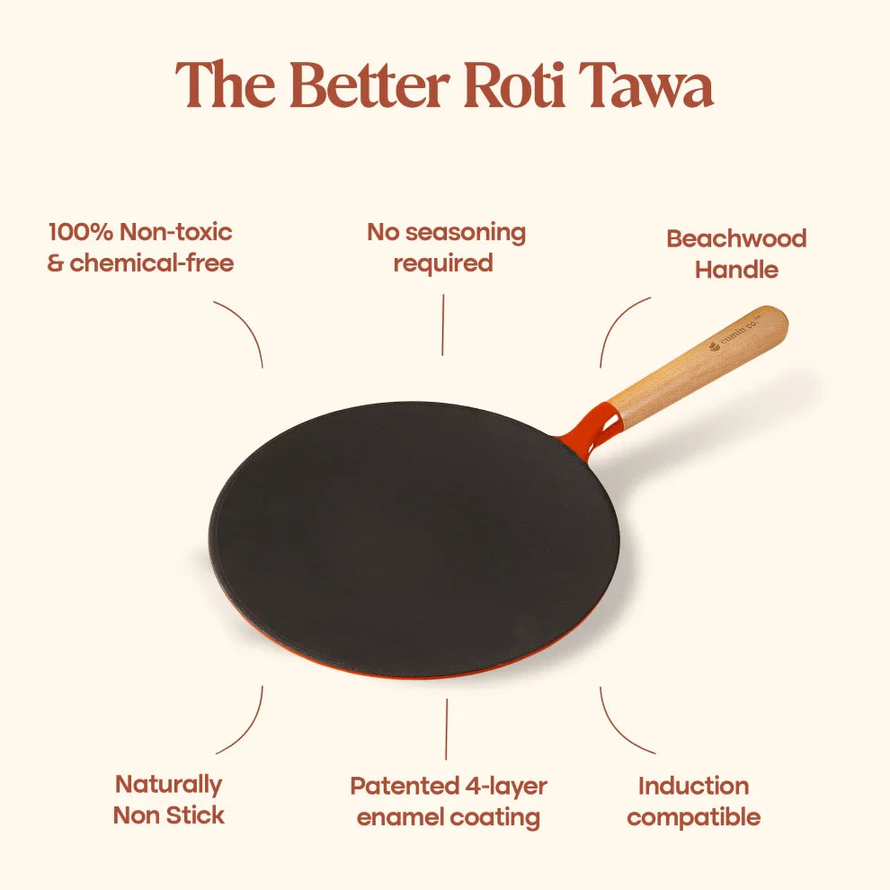 No. 10 Enamel Cast Iron Roti Tawa (26cm)