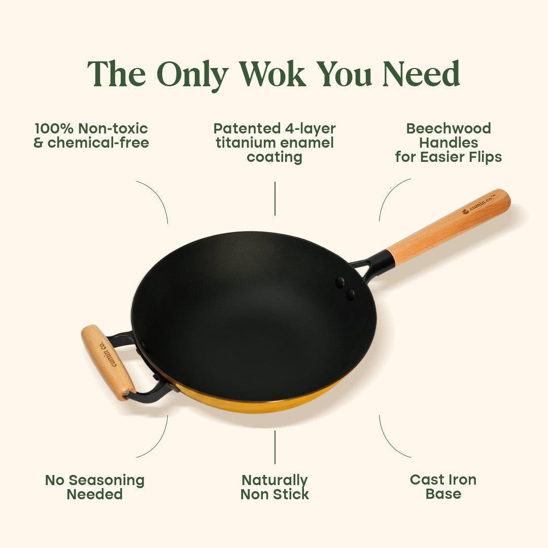 No. 10 Cast Iron Wok LITE (26cm)