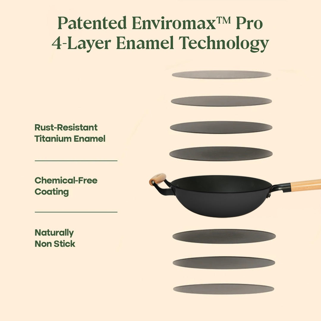 No. 10 Cast Iron Wok LITE (26cm)