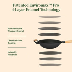 No. 10 Cast Iron Wok LITE (26cm)