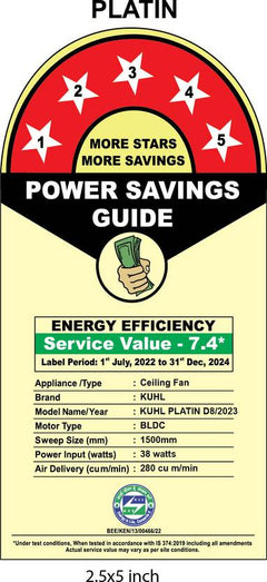 KUHL Inspira T1 400mm Power SavingFan Table Fan-2