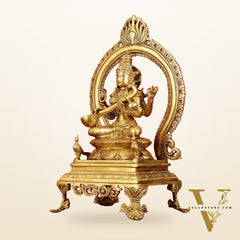 Inspiring Brass Saraswati Idol 15 inch