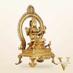 Inspiring Brass Saraswati Idol 15 inch