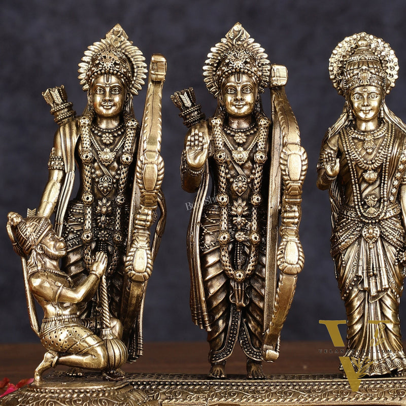 Intricate Brass Lightweight Ram Darbar Idol - 6.5" Tall