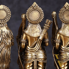 Intricate Brass Lightweight Ram Darbar Idol - 6.5" Tall