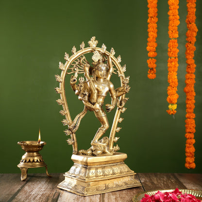Brass Nataraja Statue | 18" Urdhava Tandava Pose