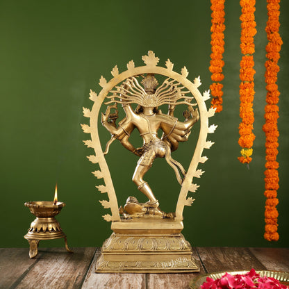 Brass Nataraja Statue | 18" Urdhava Tandava Pose