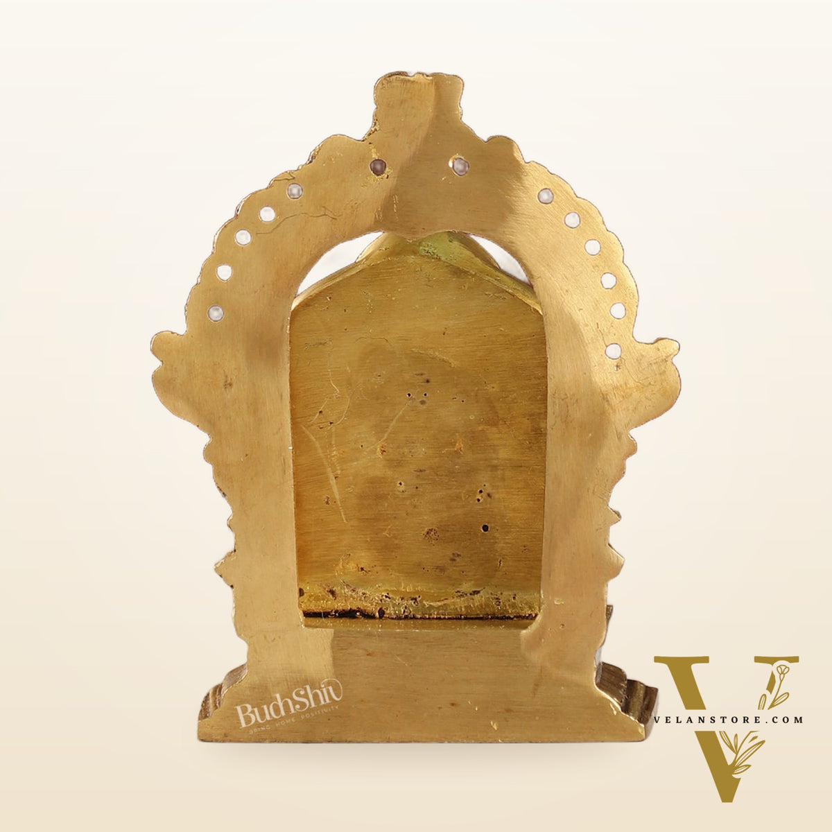Intricate Brass Superfine Ravalnath Idol with Arch | 6" Height | Spiritual Splendor