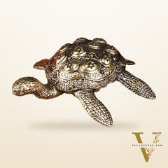 Intricate Superfine Brass Vastu Tortoise Showpiece