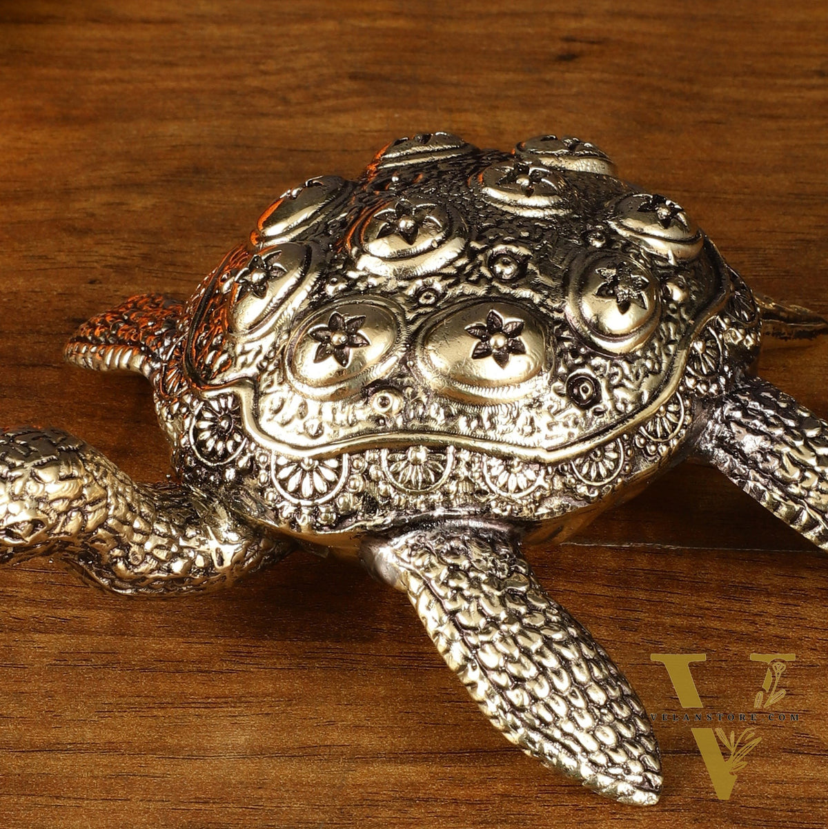 Intricate Superfine Brass Vastu Tortoise Showpiece
