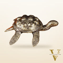 Intricate Superfine Brass Vastu Tortoise Showpiece