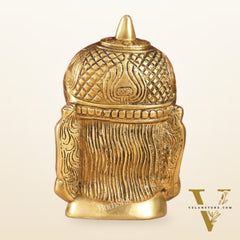 Intricately Handcrafted Brass Lord Hanuman Bust | 7.5"