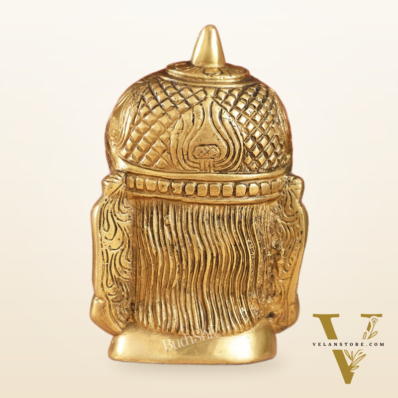Intricately Handcrafted Brass Lord Hanuman Bust | 7.5"