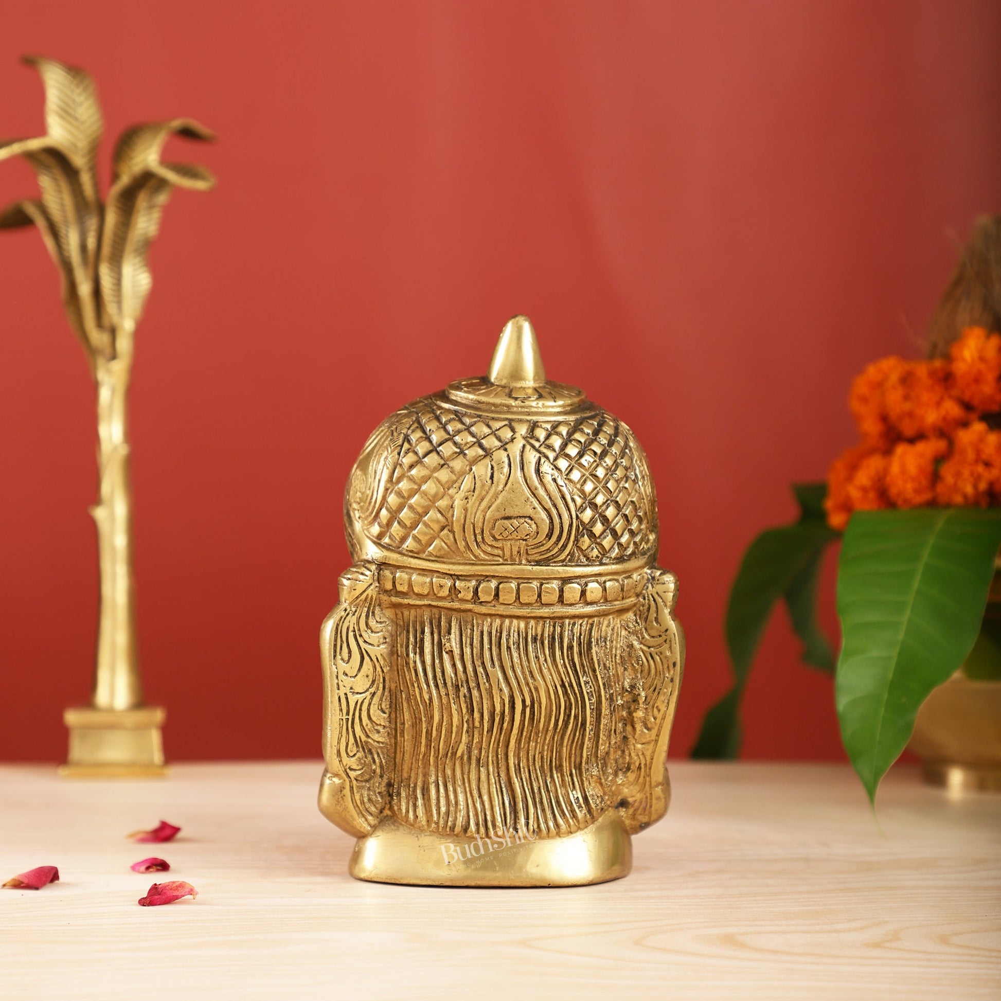 Intricately Handcrafted Brass Lord Hanuman Bust | 7.5"