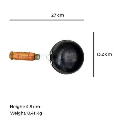 100% Pure Iron Kadai+ Fry Pan+ Tadka Pan, Cookware Set, Toxin-free,Naturally Non-stick,Pre-seasoned