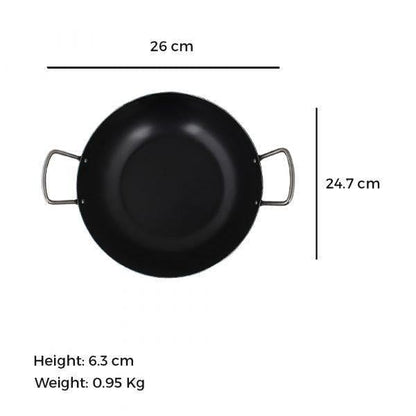 100% Pure Iron Kadai+ Fry Pan+ Tadka Pan, Cookware Set, Toxin-free,Naturally Non-stick,Pre-seasoned