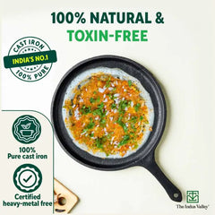 CASTrong Cast Iron Cookware Set: Tawa+Kadai+Frypan+Free Flip,Kitchen set for Home, Pre-seasoned,100% Pure,Induction