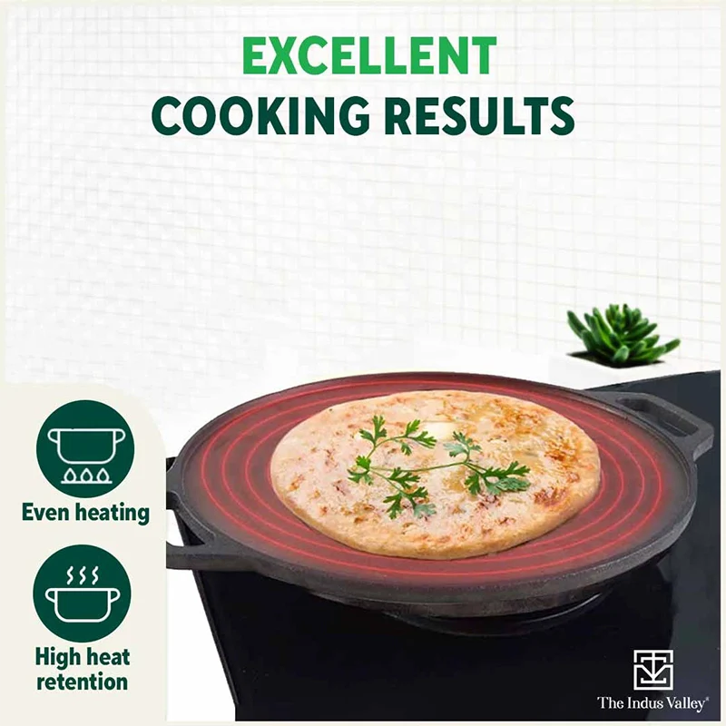 CASTrong Cast Iron Cookware Set: Tawa+ Kadai, Kitchen Set for Home, Pre-seasoned, 100% Pure, Toxin-free, Induction, Free ₹400 Tadka Pan