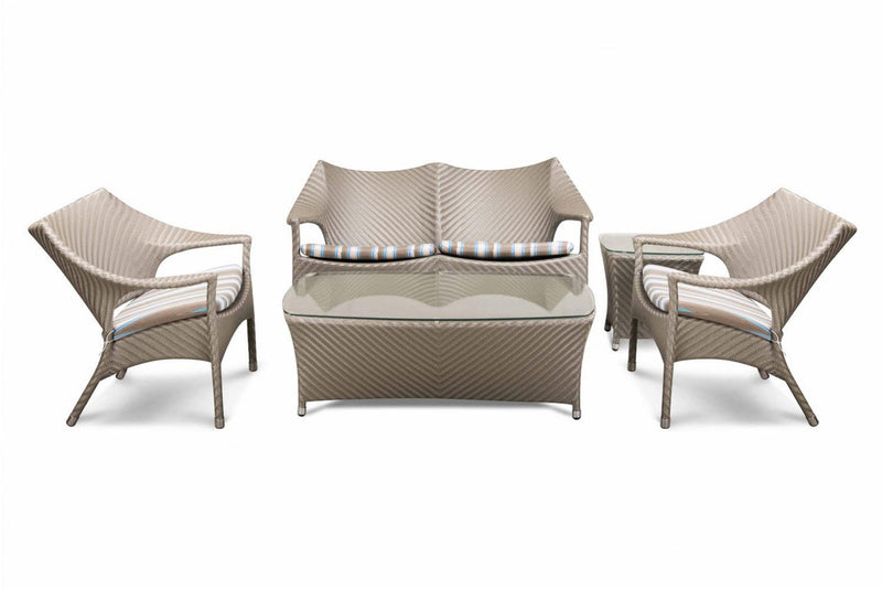 María Outdoor Sofa Set 2 Seater , 2 Single seater and 1 Center Table (Beige)