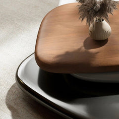 Italian Solid Wood Rotating Coffee Table Modern Living Room Furniture Tea Table