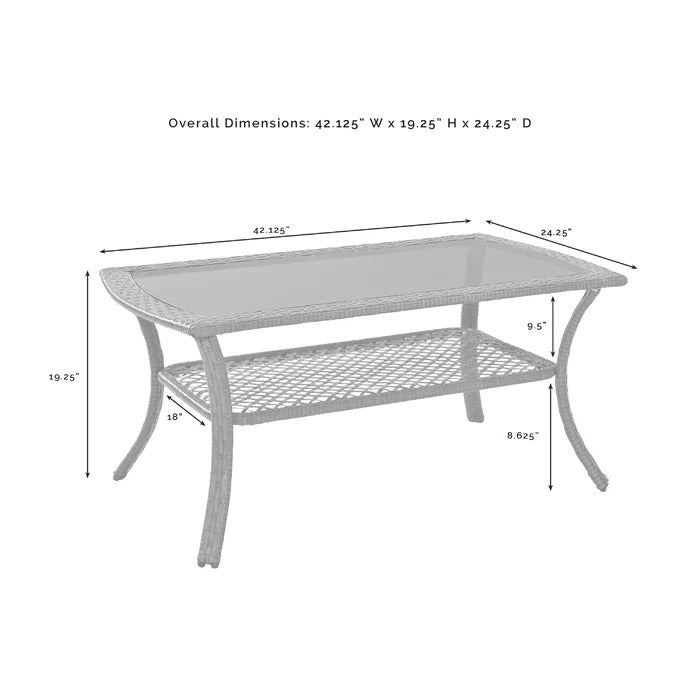 Meier Outdoor Sofa Set 2 Seater, 2 Single seater and 1 Center Table (Grey)