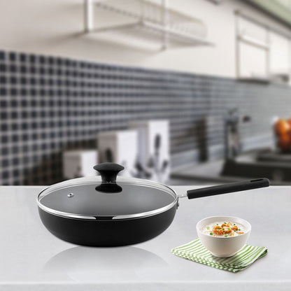 Aluminium Frypan with Glass Lid Quantum