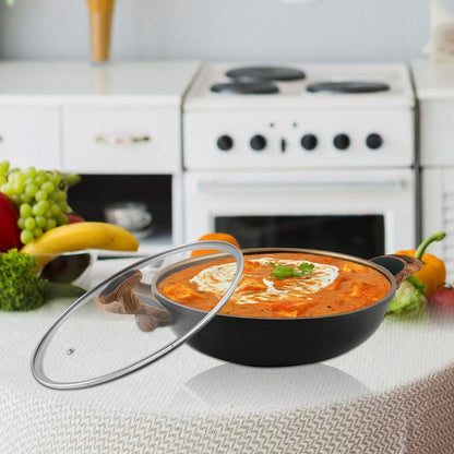 Aluminium Kadhai with Glass Lid Eliza